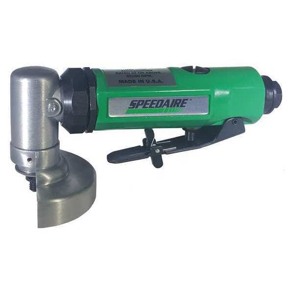 Speedaire Angle Angle Grinder, 1/4 in NPT Female Air Inlet, Heavy Duty, 12,000 RPM, 0.4 hp - 45YY18