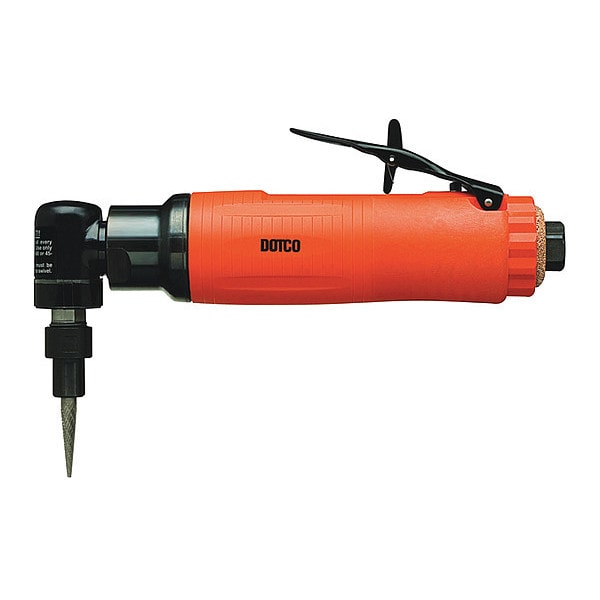 Dotco Right Angle Ra Die Grndr Comp 18K 0.9Hp 1/4" Clt, 1/4" npt Air Inlet, 1/4" Collet, Medium Duty - 12L2718-36