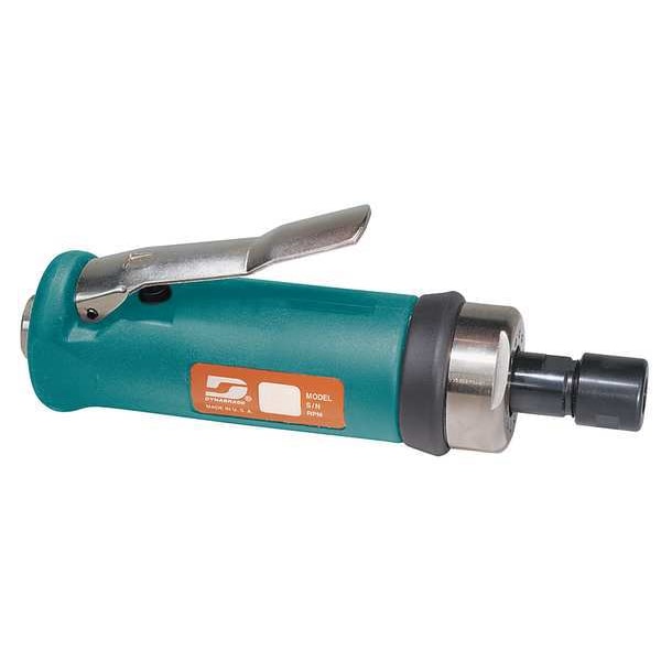 Dynabrade Straight Die Grinder, 1/4 in NPT Female Air Inlet, 1/4 in Collet, Heavy Duty, 15,000 RPM, 0.7 hp - 52256