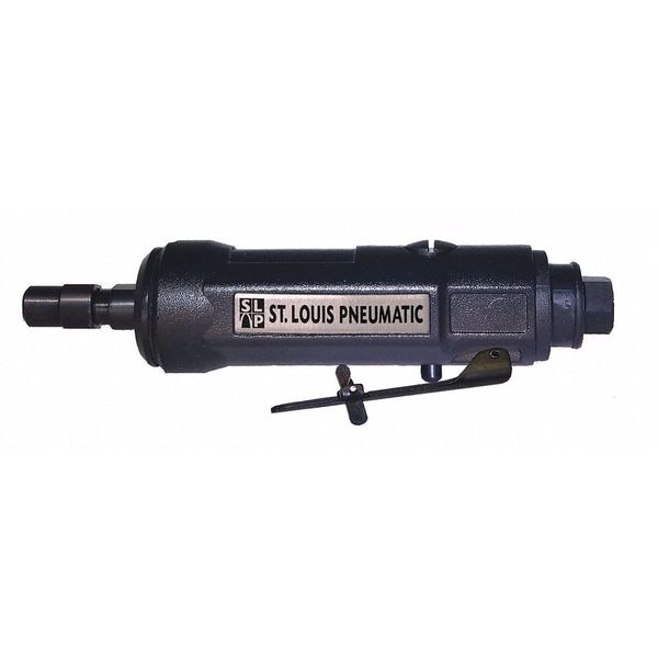St Louis Pneumatic High Speed Mid Size Die Grinder, 1/4" npt Air Inlet, 1/4" Collet, 22,000 rpm - SLP-83225