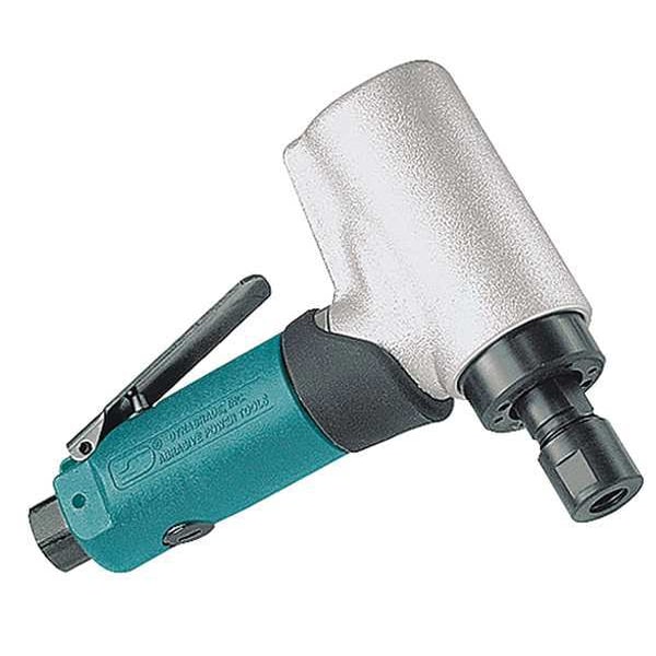 Dynabrade 7 Degree Offset Die Grinder, 1/4 in NPT Female Air Inlet, 1/4 in Collet, Heavy Duty, 18,000 RPM - 52211