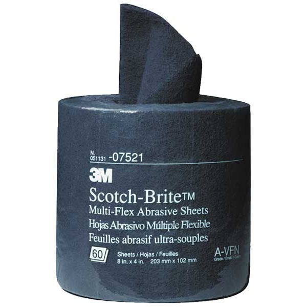 Rollo de almohadilla de lijado Scotch-Brite, Óxido de aluminio, VF - 61500129244