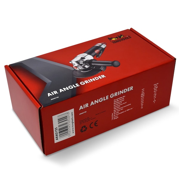 Teng Tools 12,000 RPM Adjustable Pneumatic Air Angle Grinder Tool 5 I - ARAG125