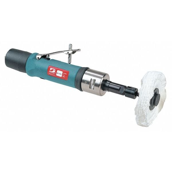 Dynabrade Straight Die Grinder, 1/4 in NPT Female Air Inlet, 1/4 in Collet, Heavy Duty, 4,500 RPM, 0.7 hp - 52102