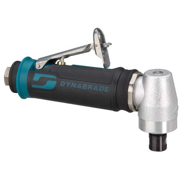 Dynabrade Right Angle Right Angle Die Grinder .4 Hp, 1/4 in NPT Female Air Inlet, 1/4" and 6mm Collet, 0.4 HP - 48317