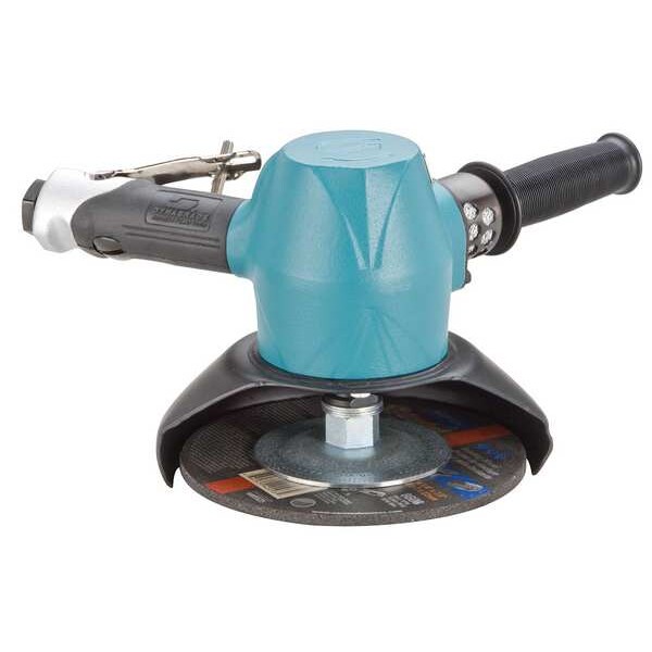 Dynabrade Type 27 Angle Grinder, 1/2 in NPT Air Inlet, Heavy Duty, 8500 rpm, 3 HP - 53245