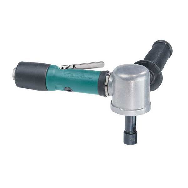 Dynabrade Right Angle Right Angle Die Grinder .55 Hp, 1/4 in NPT Female Air Inlet, 1/4" and 6mm Collet - 52280
