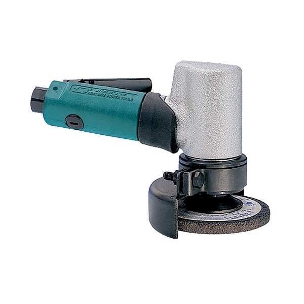 Dynabrade Type 27 Angle Grinder, 1/4 in NPT Air Inlet, Heavy Duty, 18,000 rpm, 0.7 HP - 52700