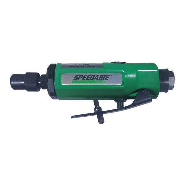 Speedaire Straight Die Grinder, 1/4 in NPT Female Air Inlet, 1/4 in Collet, Heavy Duty, 25,000 RPM, 0.4 hp - 45YY22