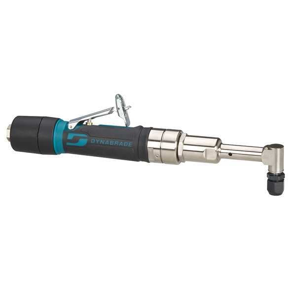 Dynabrade Right Angle Die Grinder, 1/4 in NPT Female Air Inlet, 1/4" Collet, Heavy Duty, 3,200 RPM, 0.4 hp - 49420