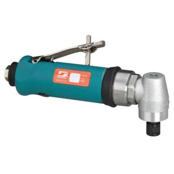 Dynabrade Right Angle Die Grinder, 3/8 in NPT Female Air Inlet, 1/4 in Collet, Heavy Duty, 18,000 RPM, 0.7 hp - 54359