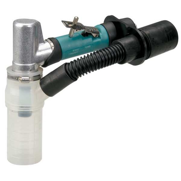 Dynabrade Right Angle Offset Die Grinder .4 Hp 7 Degree, 1/4 in NPT Female Air Inlet, 1/4" and 6mm Collet - 56723