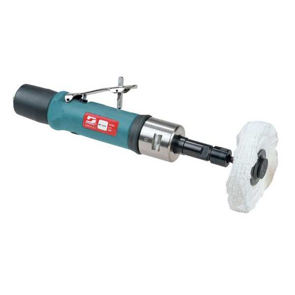 Dynabrade Straight Straight-Line Die Grinder .7 Hp, 1/4 in NPT Female Air Inlet, 1/4" and 6mm Collet, 0.7 HP - 52101