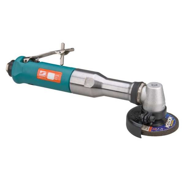 Dynabrade Type 27 Ext. Depressed Center Wheel Grinder 3In, 1/4 in NPT Air Inlet, Heavy Duty, 18,000 rpm - 54769