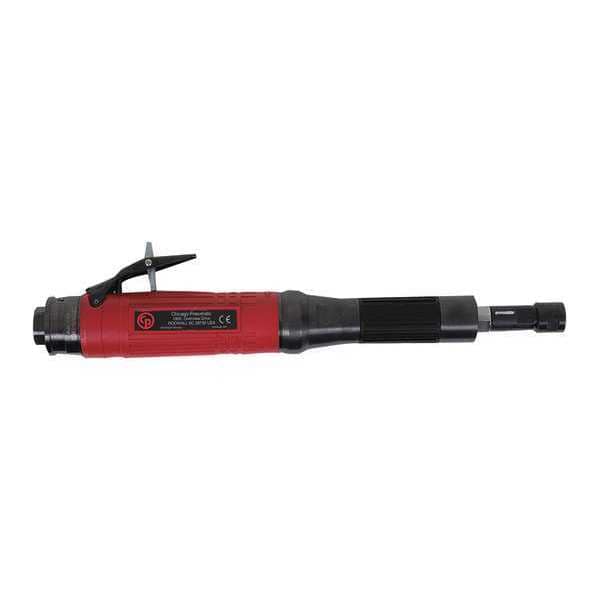 Chicago Pneumatic Extended Air Angle Die Grinder, 3/8 in Air Inlet, 1/4" Collet, Heavy Duty, 12,000 rpm, 1.2 HP - CP3119-12ES