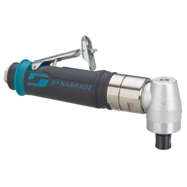 Dynabrade Right Angle Die Grinder, 1/4 in NPT Female Air Inlet, 1/4" and 6mm Collet, Heavy Duty, 3,200 RPM - 49425