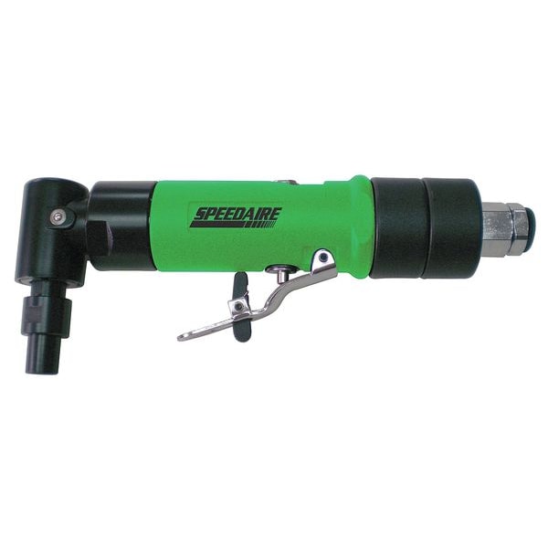 Speedaire Right Angle Die Grinder, 1/4 in NPT Female Air Inlet, 1/4 in Collet, Medium Duty, 12,000 RPM - 12V741