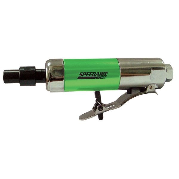 Speedaire Straight Die Grinder, 1/4 in NPT Female Air Inlet, 1/4 in Collet, Medium Duty, 30,000 RPM, 0.3 hp - 12V734