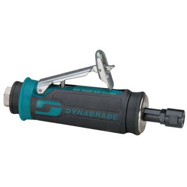Dynabrade Straight Die Grinder, 1/4 in NPT Female Air Inlet, 1/4 in Collet, Heavy Duty, 30,000 RPM, 0.4 hp - 48327
