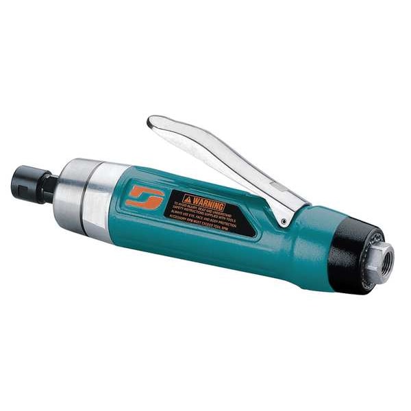 Dynabrade Straight Die Grinder, 3/8 in NPT Female Air Inlet, 1/4 in Collet, Heavy Duty, 20,000 RPM, 1.0 hp - 52669