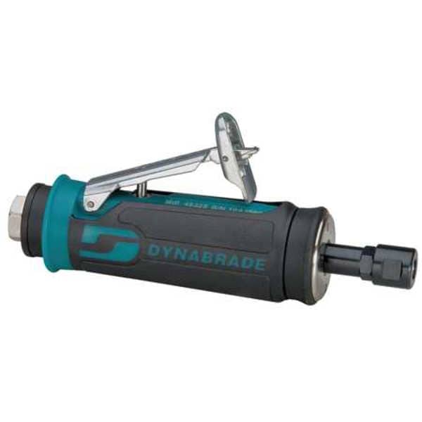 Dynabrade Straight Die Grinder, 1/4 in NPT Female Air Inlet, 1/4 in Collet, Heavy Duty, 20,000 RPM, 0.4 hp - 48360