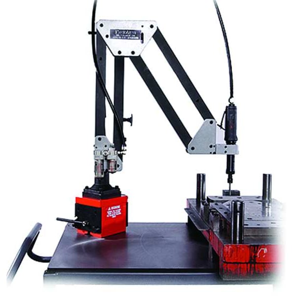 Flexarm Straight Die Grinder, 1/4 in NPT Male Air Inlet, 1/4 in Collet, Heavy Duty, 20,000 RPM, 0.4 hp - M-60-GBM