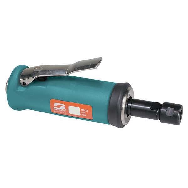 Dynabrade Straight Die Grinder, 1/4 in NPT Female Air Inlet, 1/4 in Collet, Heavy Duty, 20,000 RPM, 0.5 hp - 51302