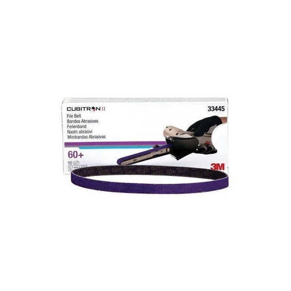 3M 33445 60 786F PSG File Belt 1/2X18, 10PK - 7100033185