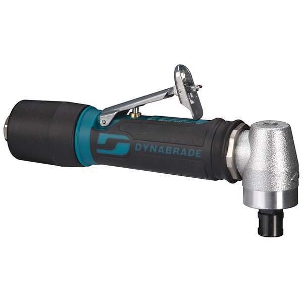 Dynabrade Right Angle Die Grinder, 1/4 in NPT Female Air Inlet, 1/4 in Collet, Heavy Duty, 15,000 RPM, 0.4 hp - 46001
