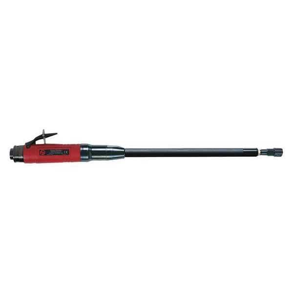 Chicago Pneumatic Extended Air Angle Die Grinder, 3/8 in Air Inlet, 1/4" Collet, Heavy Duty, 12,000 rpm, 1.2 HP - CP3119-12EL
