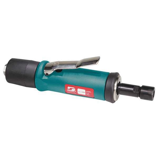 Dynabrade Straight Die Grinder, 1/4 in NPT Female Air Inlet, 1/4 in Collet, Heavy Duty, 20,000 RPM, 0.5 hp - 51306