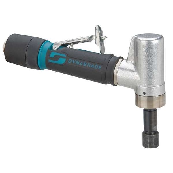 Dynabrade 7 Degree Offset Die Grinder, 1/4 in NPT Female Air Inlet, 1/4 in Collet, Heavy Duty, 5,000 RPM - 47212