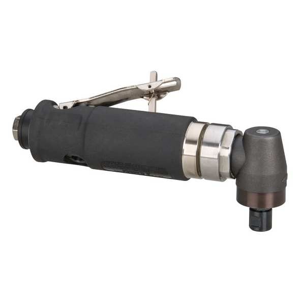 Dynabrade Right Angle Right Angle Die Grinder .7 Hp, 1/4 in NPT Female Air Inlet, 1/4" and 6mm Collet, 0.7 HP - 54387