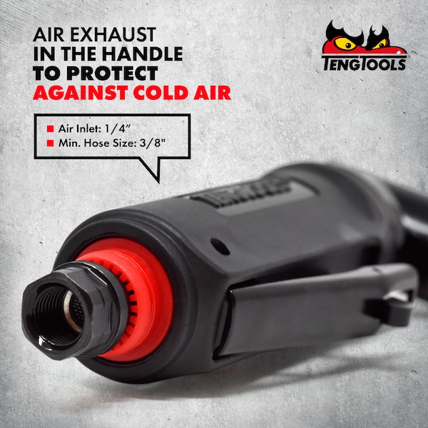 Teng Tools 25,000 RPM Mini Angled Pneumatic Composite Air Die Grinder - ARG02
