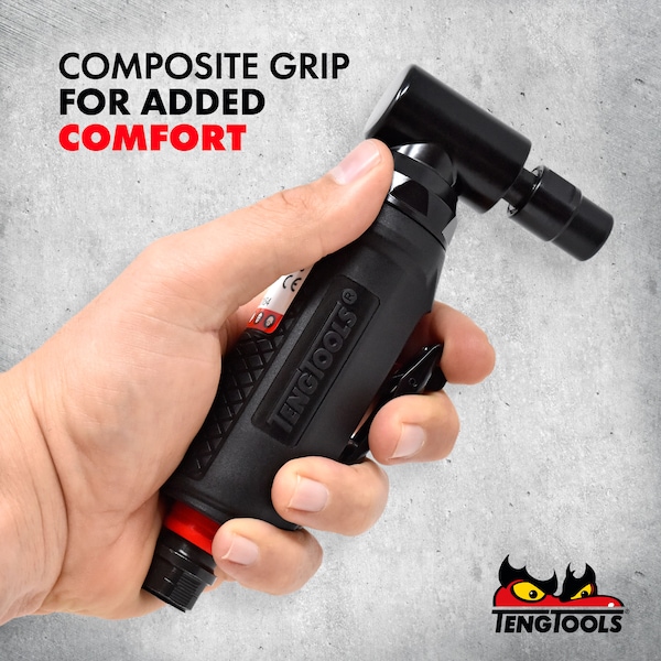 Teng Tools 25,000 RPM Mini Angled Pneumatic Composite Air Die Grinder - ARG02