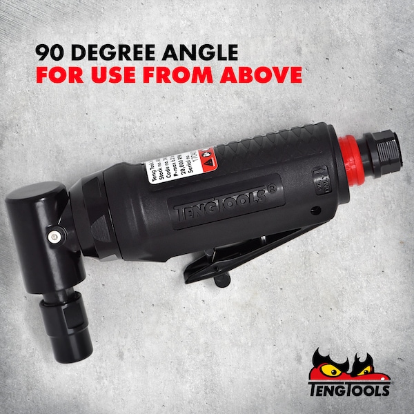 Teng Tools 25,000 RPM Mini Angled Pneumatic Composite Air Die Grinder - ARG02
