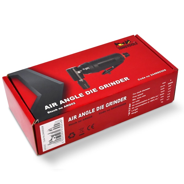 Teng Tools 25,000 RPM Mini Angled Pneumatic Composite Air Die Grinder - ARG02