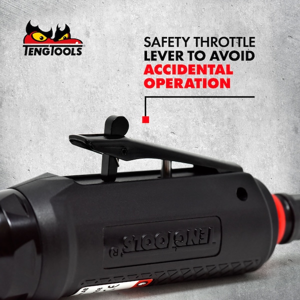 Teng Tools 25,000 RPM Mini Angled Pneumatic Composite Air Die Grinder - ARG02