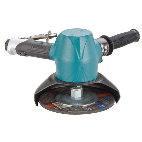 Dynabrade Type 27 Angle Grinder, 1/2 in NPT Air Inlet, Heavy Duty, 6000 rpm, 3 HP - 53242