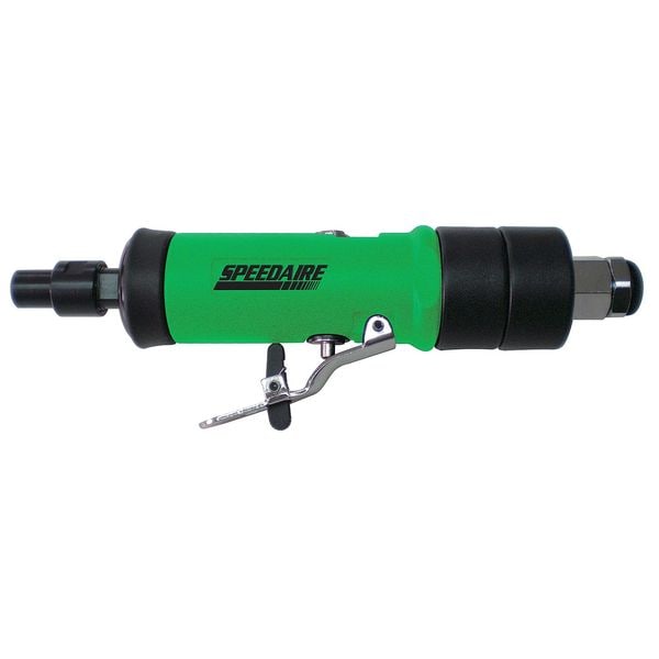 Speedaire Straight Die Grinder, 1/4 in NPT Female Air Inlet, 1/4 in Collet, Medium Duty, 20,000 RPM, 0.4 hp - 12V735