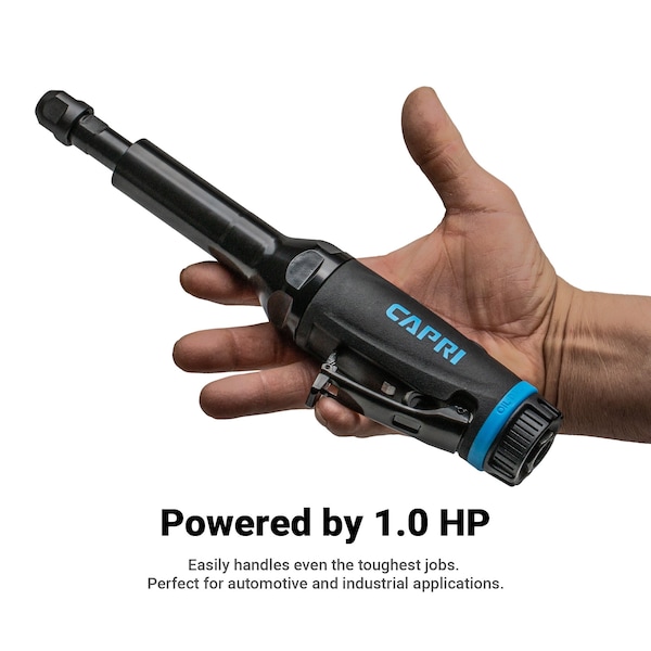 Capri Tools 1/4 in. 1 HP Air Straight Die Grinder, 5.5 in. Extra Long Neck - CP32500-5.5