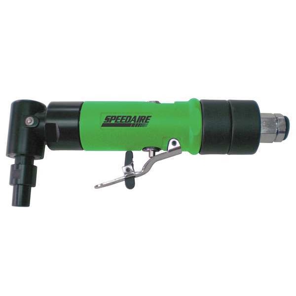 Speedaire Right Angle Die Grinder, 1/4 in NPT Female Air Inlet, 1/4 in Collet, Medium Duty, 20,000 RPM - 12V742