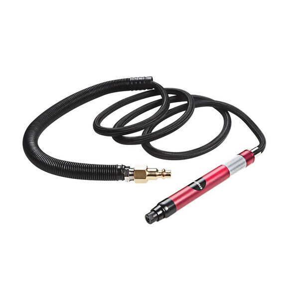 Steelman 1/8" Micro Pneumatic Die Grinder with Rear Exhaust and 5-Foot Hose - 1516