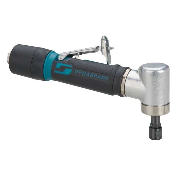 Dynabrade 7 Degree Offset Offset Die Grinder .4 Hp 7 Degree, 1/4 in NPT Female Air Inlet, 1/4" and 6mm Collet - 48207