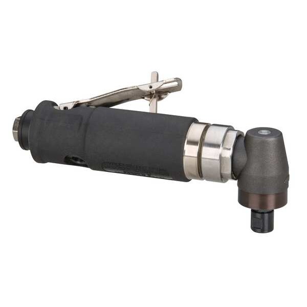 Dynabrade Right Angle Right Angle Die Grinder .7 Hp, 1/4 in NPT Female Air Inlet, 1/4" and 6mm Collet, 0.7 HP - 54369
