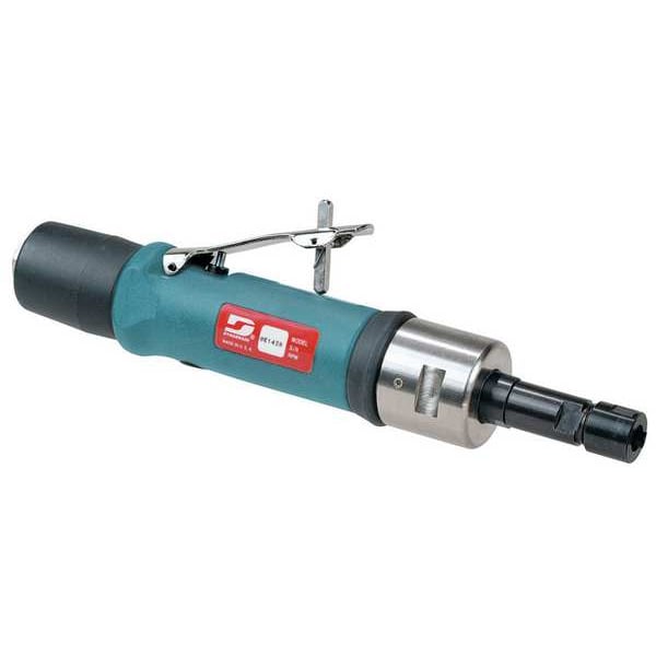 Dynabrade Straight Straight-Line Die Grinder .7 Hp, 1/4 in NPT Female Air Inlet, 1/4" and 6mm Collet, 950 rpm - 52100
