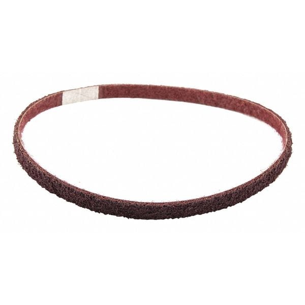 Banda de lijado Zoro Select, 1/2 pulg. de ancho, 18 pulg. de largo, sin tejer, óxido de aluminio, grano 80, medio, D0933, granate - 78072775328