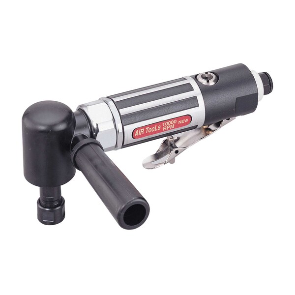 Stm Angle Die Grinder 1/4" NPT Air Inlet, 1/4 in Collet, 10000 RPM, 0.6 hp - 174054