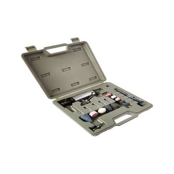 Ingersoll-Rand Straight Die Grinder Kit, 1/4 in NPT Female Air Inlet, 1/4 in Collet, Medium Duty, 28,000 RPM - 307BK