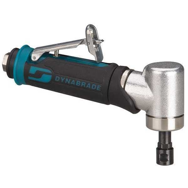 Dynabrade 7 Degree Offset Die Grinder, 1/4 in NPT Female Air Inlet, 1/4 in Collet, Heavy Duty, 25,000 RPM - 48335